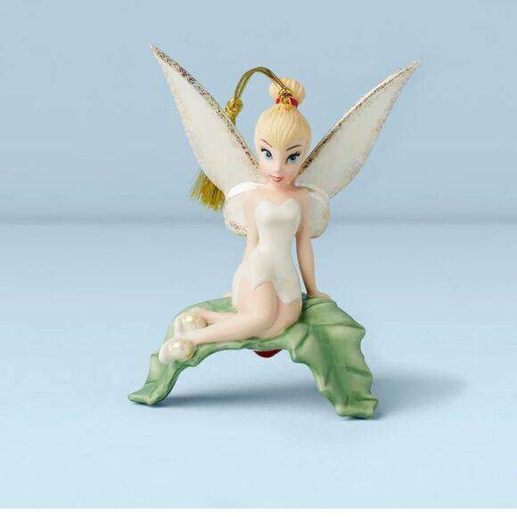 Lenox Disney Tinker Bell Sitting Pretty Ornament NWT - Picture 1 of 6